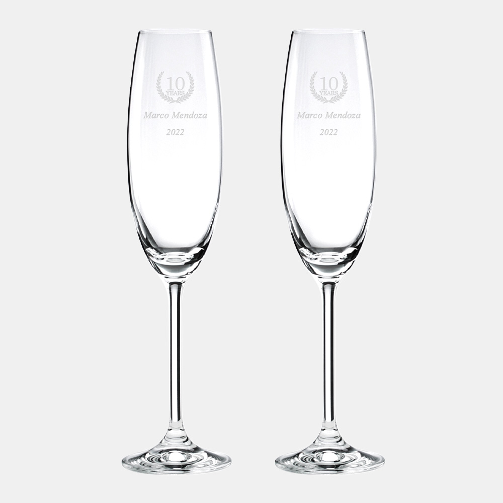 Personalized Lenox Tuscany Classic Party Flute Pair, 8oz