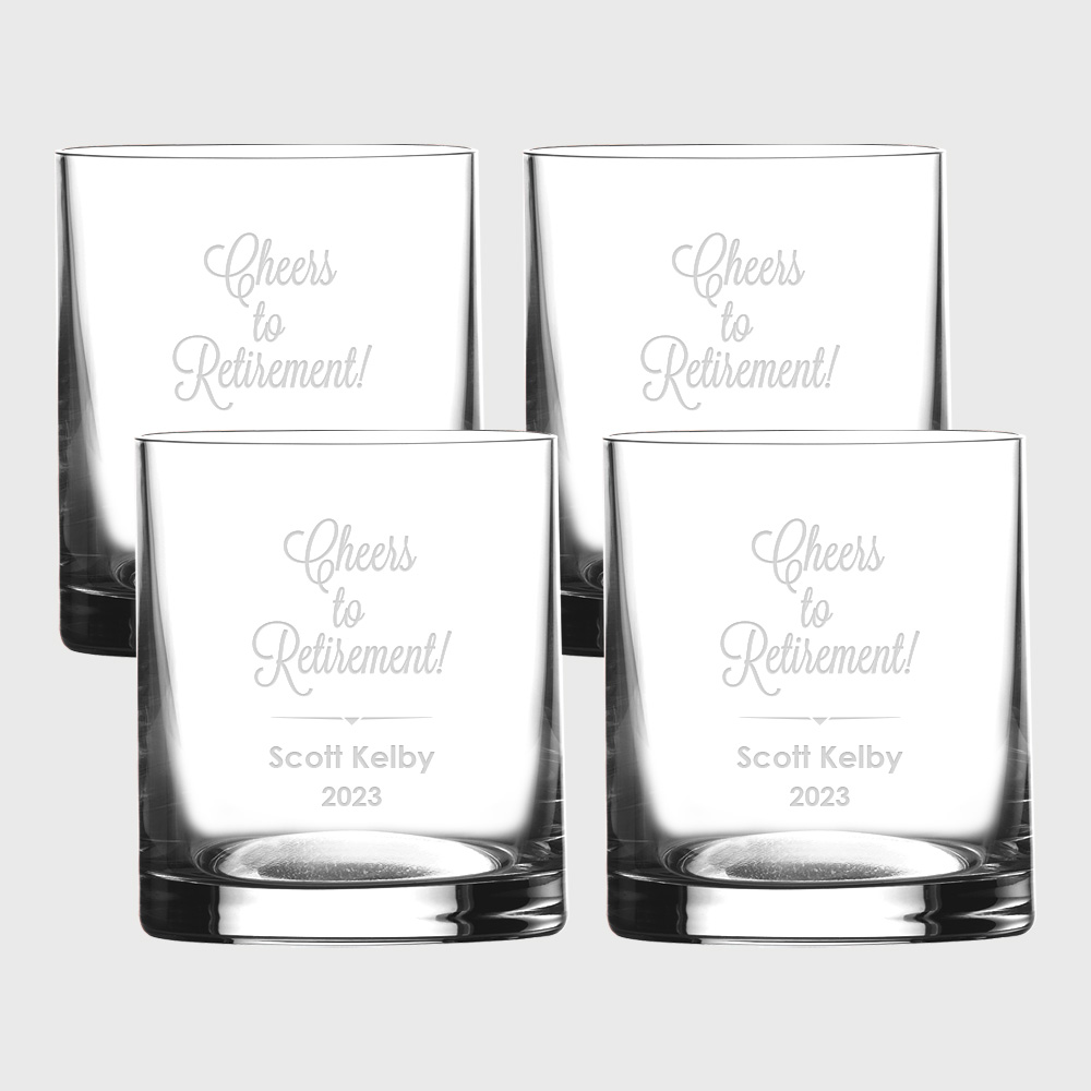 Personalized Waterford Marquis Moments Double Old Fashioned 4pc Set, 13oz