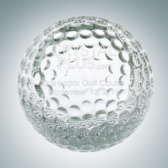 Engraved Optic Crystal Slanted Face Golf Ball