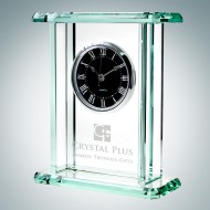 Palace Engraved Jade Crystal Clocks