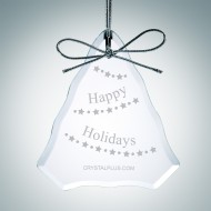 Engraved Clear Glass Premium Tree Christmas Tree Ornaments