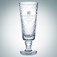 Engraved Diamond Net Crystal Vase