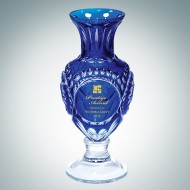 Engraved Renaissance Crystal Vase