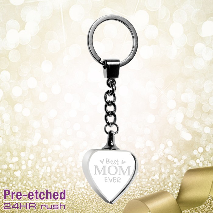 Pre-etched Heart Keychain for Mo