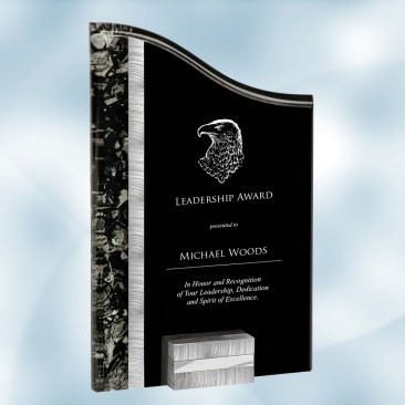 SunRay Silver / Black Acrylic Award