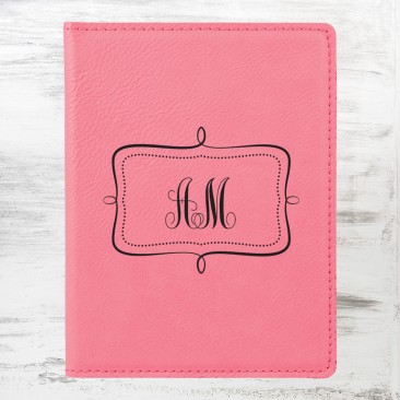 Pink Leatherette Passport Holder