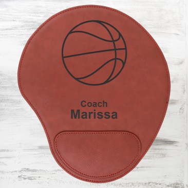 Rose Leatherette Mouse Pad