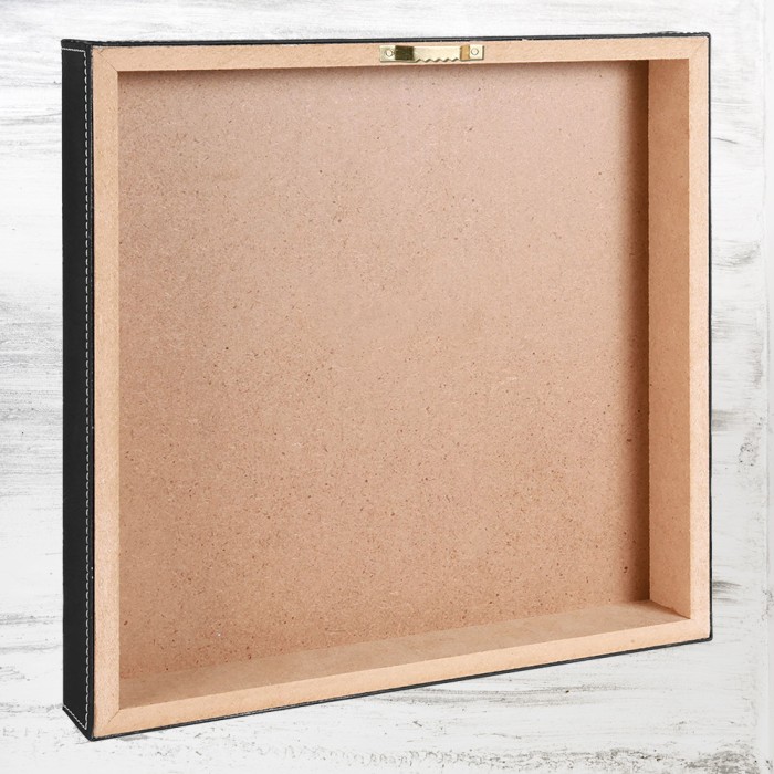 Light Brown Leatherette Wall Decor