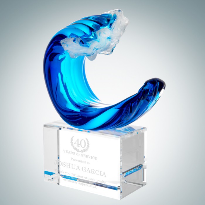Art Glass Tidal Wave Award