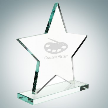 Jade Star Award with Base