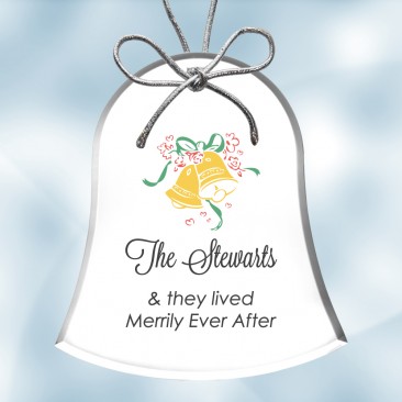 Color Imprinted Acrylic Bell Ornament