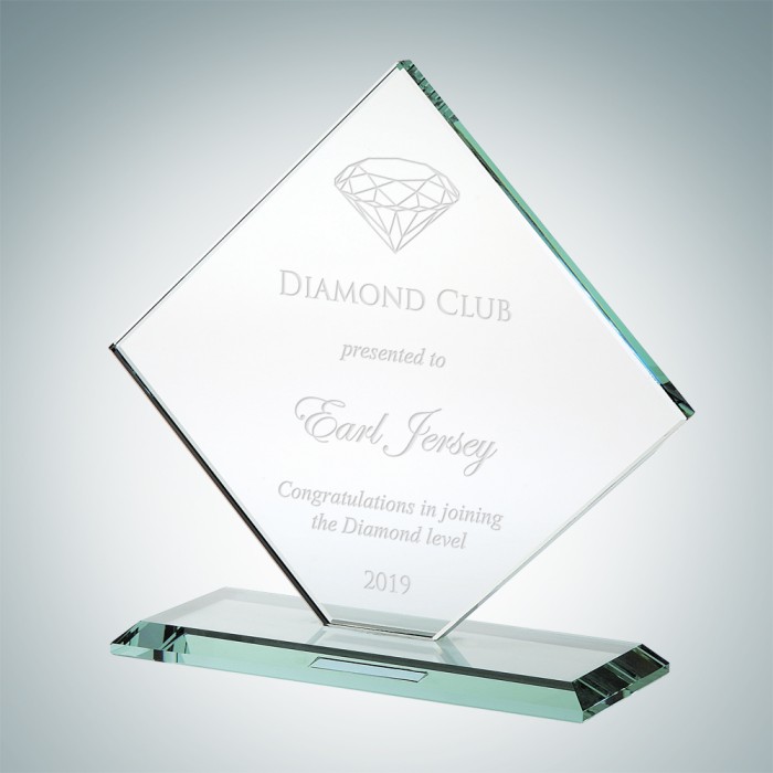 Jade Square Diamond with Base