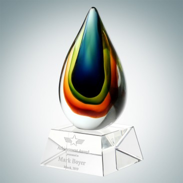 Art Glass Teardrop Award