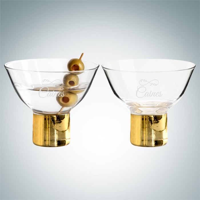 Sagaform Gold Club Cocktail Glas