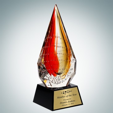 Art Glass The Red Flare Award
