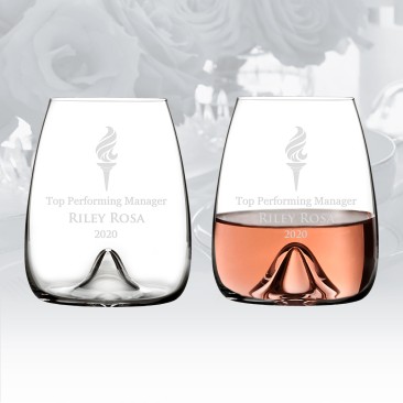 Waterford Elegance Stemless Wine Glass Pair, 17.6oz