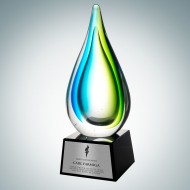Art Glass Tropic Drop Award