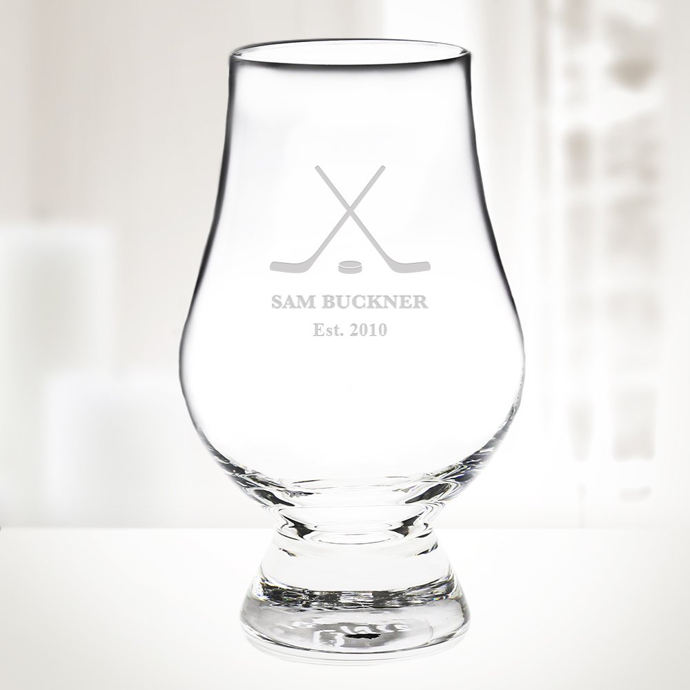 Engraved 6.75oz Crystal Whiskey Glass