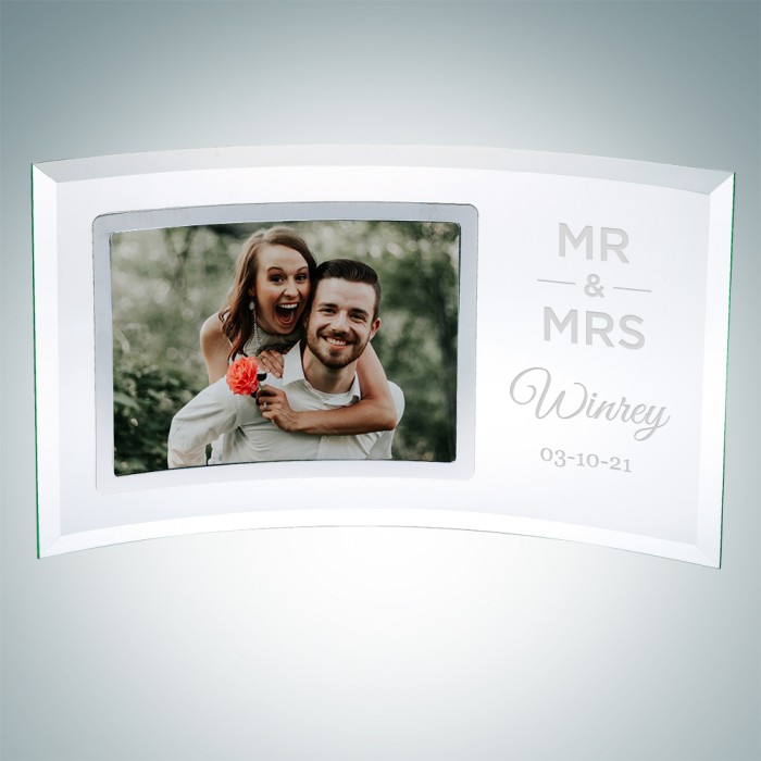 Curved Horizontal Silver Photo F