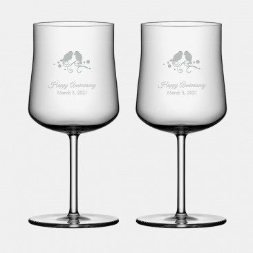 Orrefors Informal Wine Glass Pair