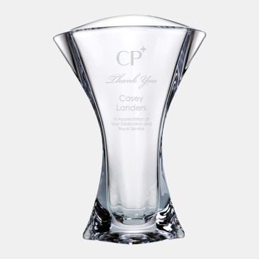 Crystalite Orbit Flair Vase 