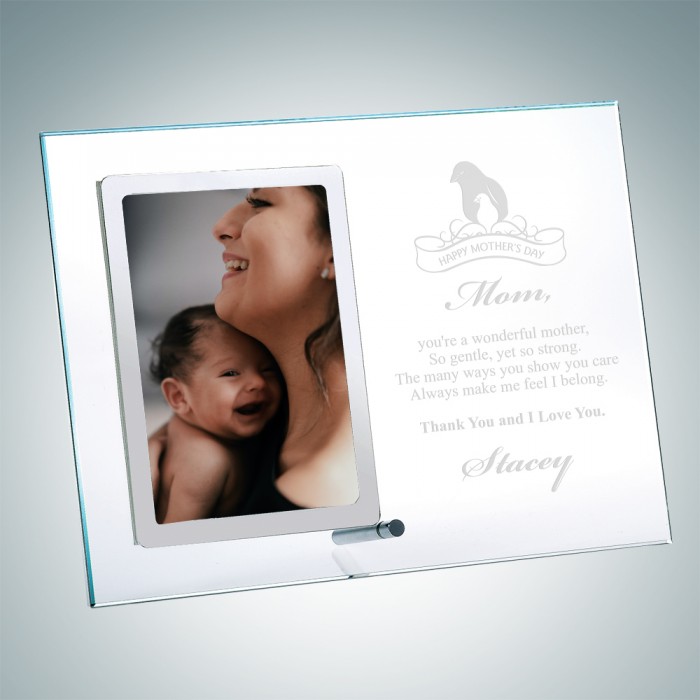 Vertical Stainless Photo Frame
