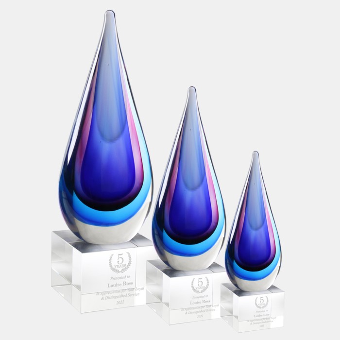 Blue/Pink Teardrop Award