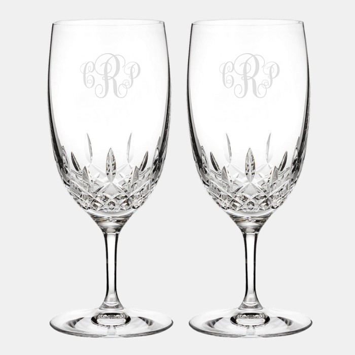 Waterford Lismore Essence Iced Beverage Glass Pair