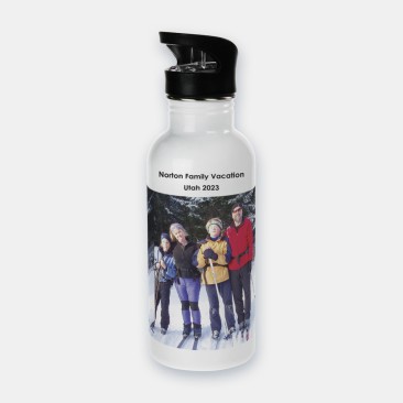 Sublimation Color Imprinted Stainless Steel Water Bottle Photo Gift
