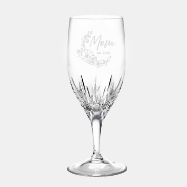 Pre-Designed Floral Mother's Day Vera Wang Wedgwood Duchesse Iced Beverage Glass