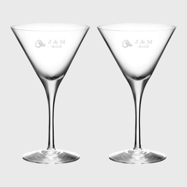 Orrefors More Martini Glass Pair, 6.4oz