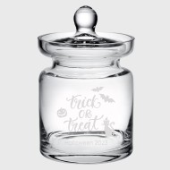 Pre-Designed Trick or Treat Royal Glass Jar
