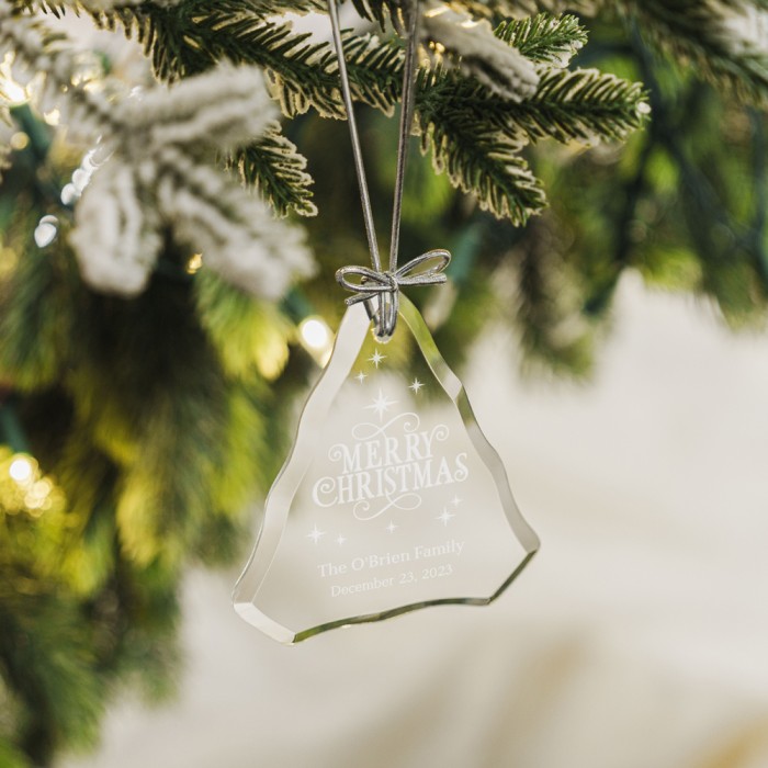 Pre-Designed Merry Christmas Premium Tree Ornament