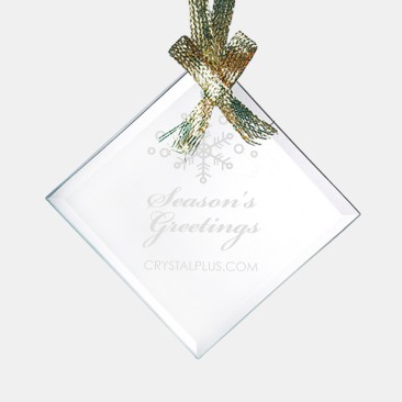 Jade Beveled Square Diamond Ornament