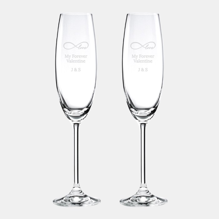 Pre-Designed Love Infinity Lenox Tuscany Classic Party Flute Pair, 8oz