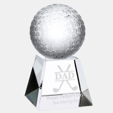 Pre-Designed Dad Golf Ball with Short Base