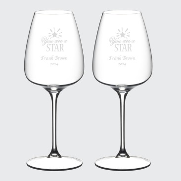 Riedel Grape White Wine Champagne Glass Pair, 18.6oz