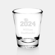 Pre-Designed 2024 Round Shot Glass, 2oz